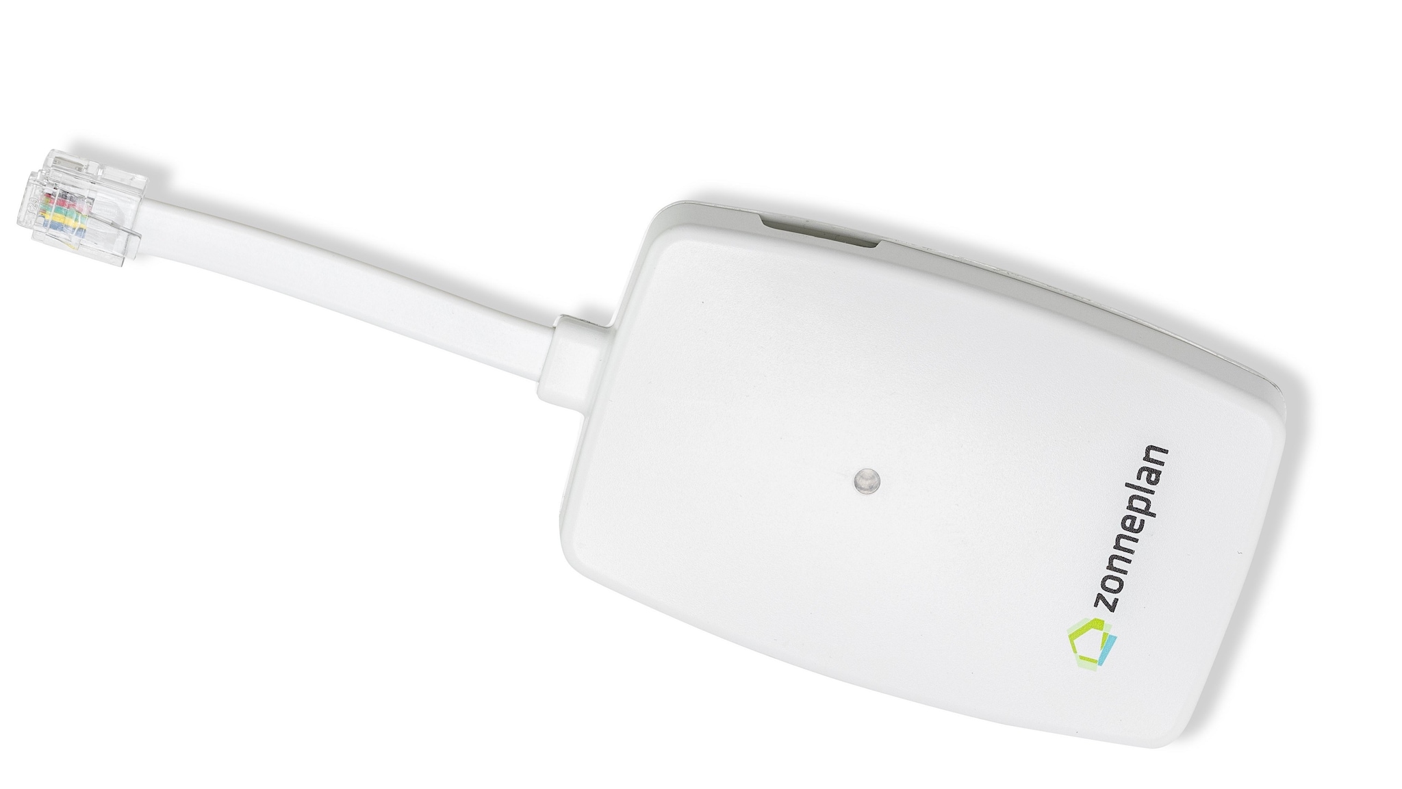 De Zonneplan Connect past in een handpalm.,