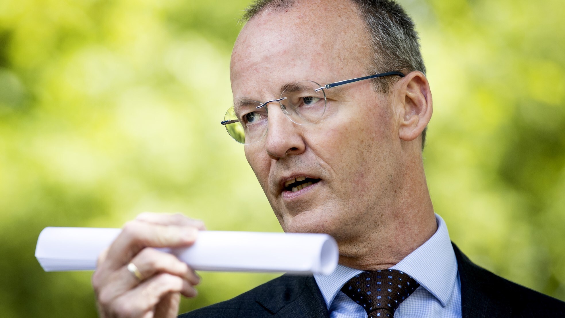 DNB-president Klaas Knot wilde na de coronacrisis niet te snel bezuinigen. Foto: ANP