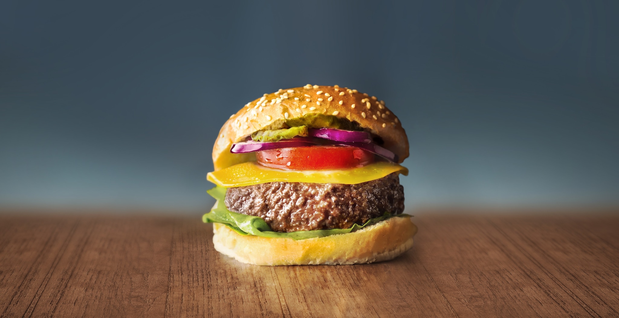 De eerste kweekburger van Mosa Meat. Foto: Mosa Meat
