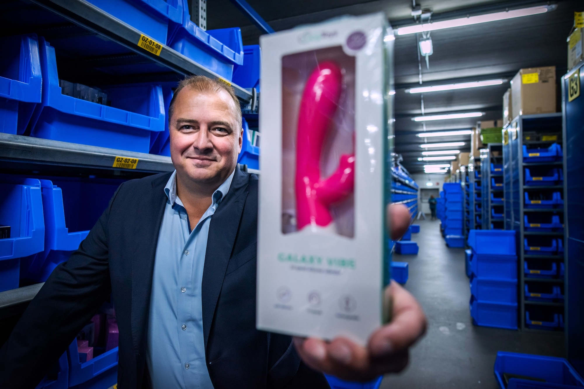 Eric Idema, directeur van EDC, het bedrijf achter EasyToys, Beate Ushe en Christine le Duc. Niemand doet nog lacherig over de handel van de miljonair. Foto: Corné Sparidaens
