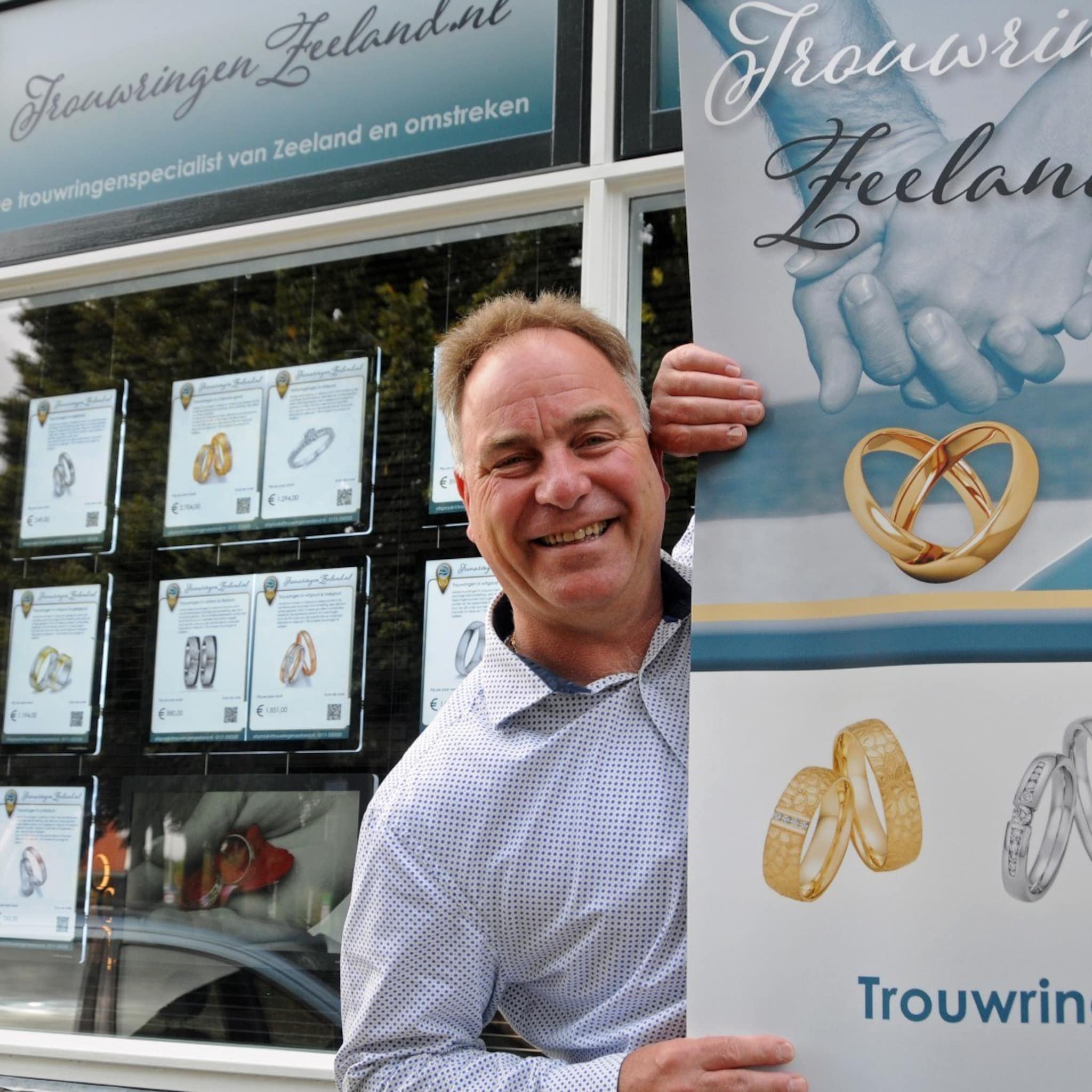 deze etalage van juwelier wind ontmoedigt overvallers dieven zien meteen dat hier niks te halen valt