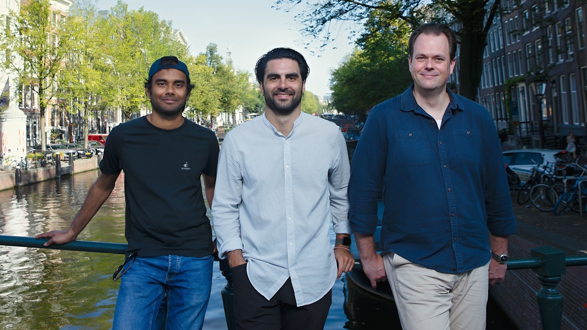 Van links naar rechts: Manoj Tutika (cto), Juan Espinosa (ceo) en Mark Holleman (cpo). Foto: Jimmy on the Run Studio