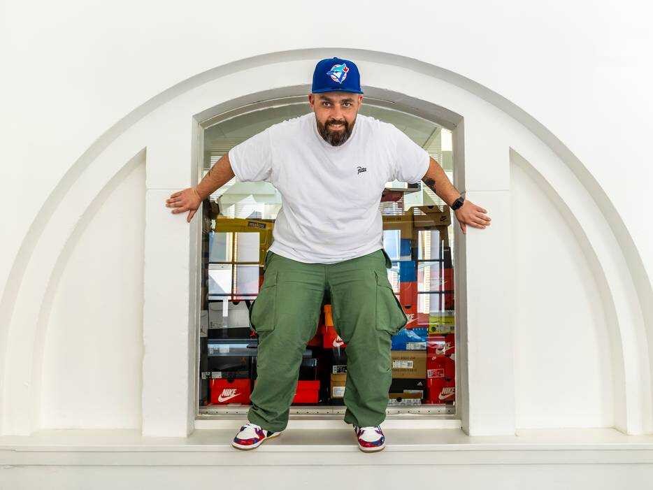 Tom Römer van Sneakerjagers. Foto: AD/Angeliek de Jonge.