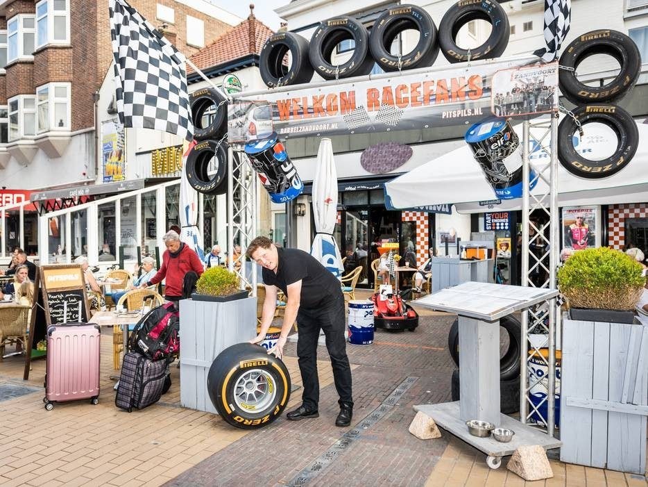 Marcel Busscher van lunchroom Rabbel is de uitvinder van de Pitspils