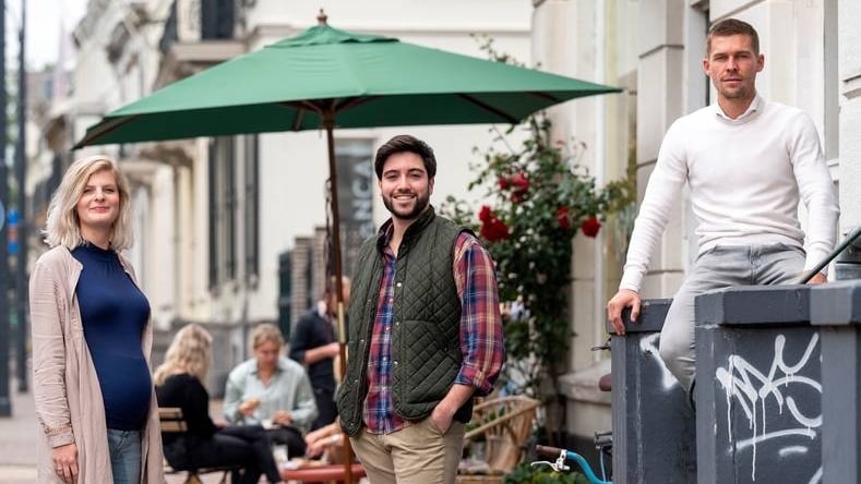 De drie gezichten achter I-Hospitality: Anna Houwers, Pedro Monteiro en Mathijs Gielen. Foto: Gerard Burgers