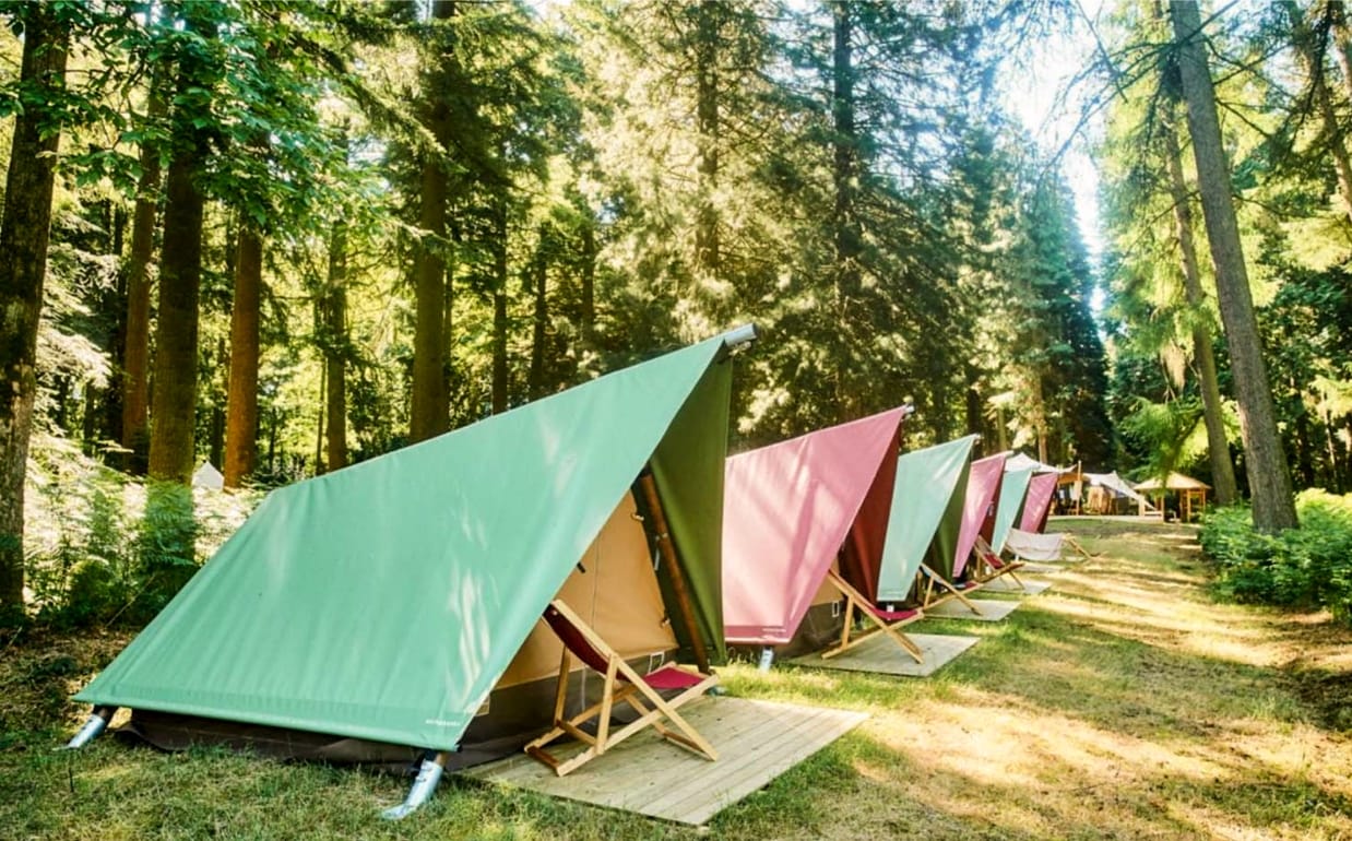 Een illustratie van de camping naast het F1-circuit in Zandvoort. Foto: Official 538 Dutch Grand Prix Village.