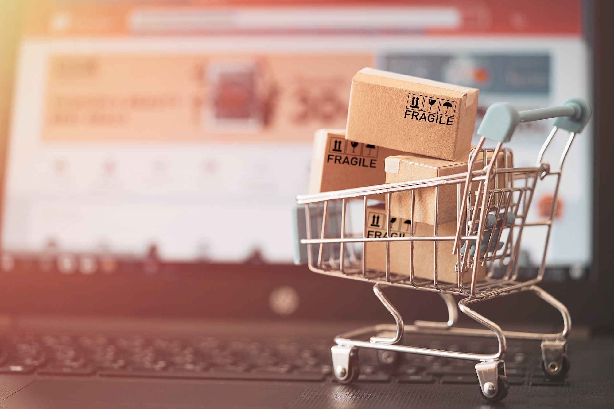 Nooit eerder groeide het aantal webwinkels zo hard als in de eerste helft van 2021. Foto: Shutterstock
