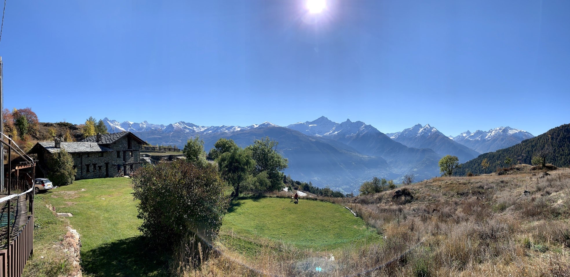 Casa di Montagna de Thouraz in de Noord-Italiaanse Alpen.