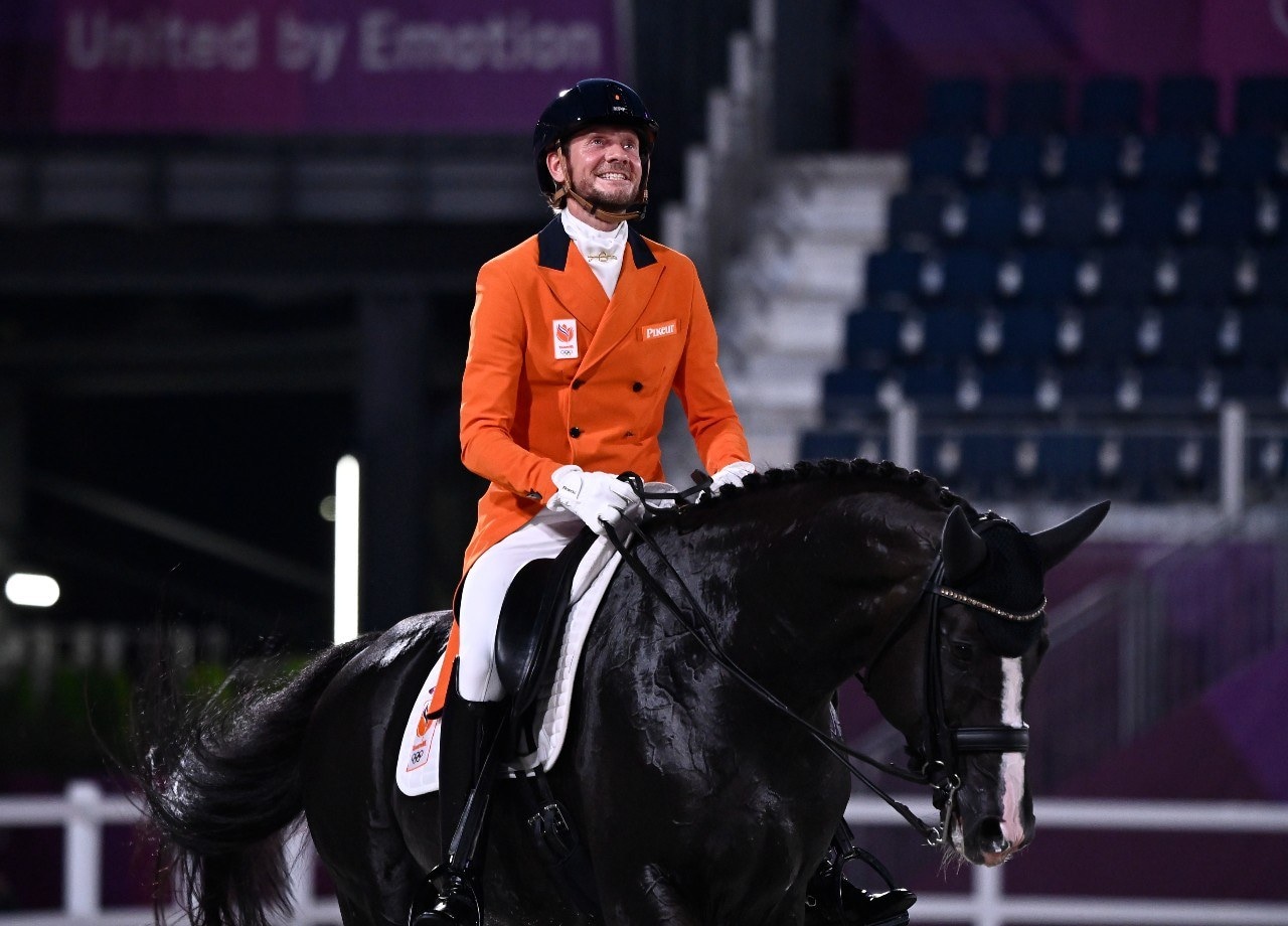 Managers kunnen veel opsteken van hoe dressuurruiter Edward Gal zijn paard Total US leidde in Tokio. Foto: ANP