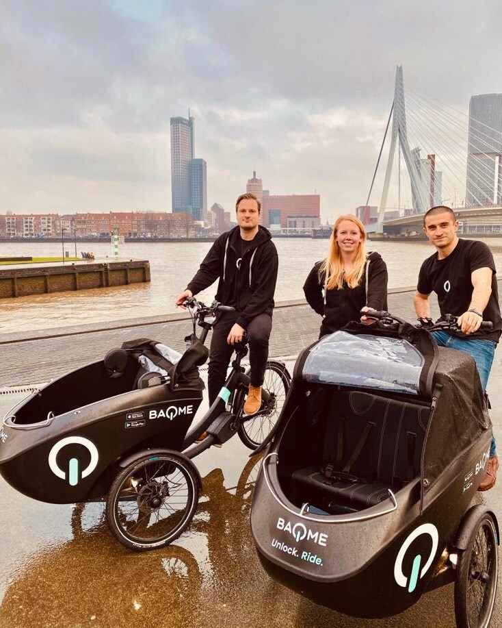 Van links naar rechts: Sven Velthuis, Berenice van Gessel en Souren Arakelian.