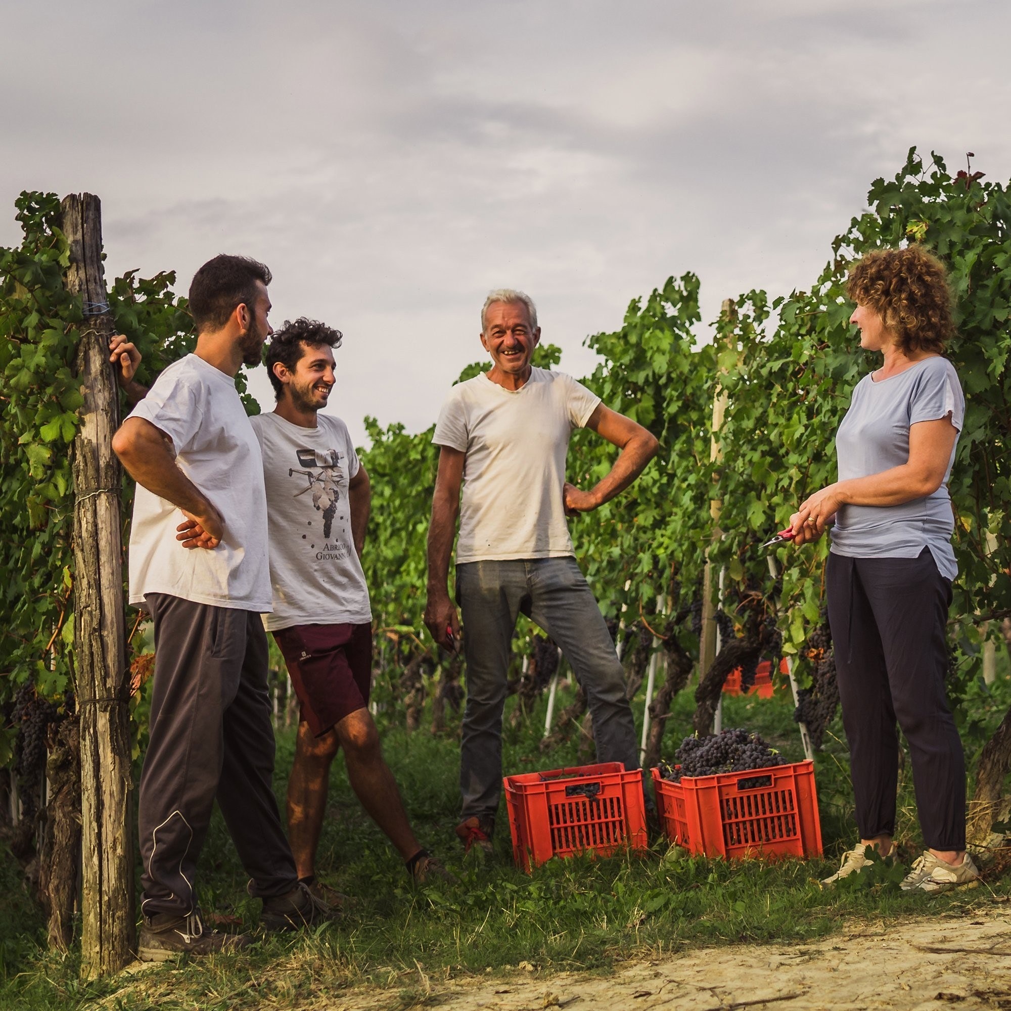 De Italiaamse wijnfamilie Abrigo, aangesloten bij Onwine.