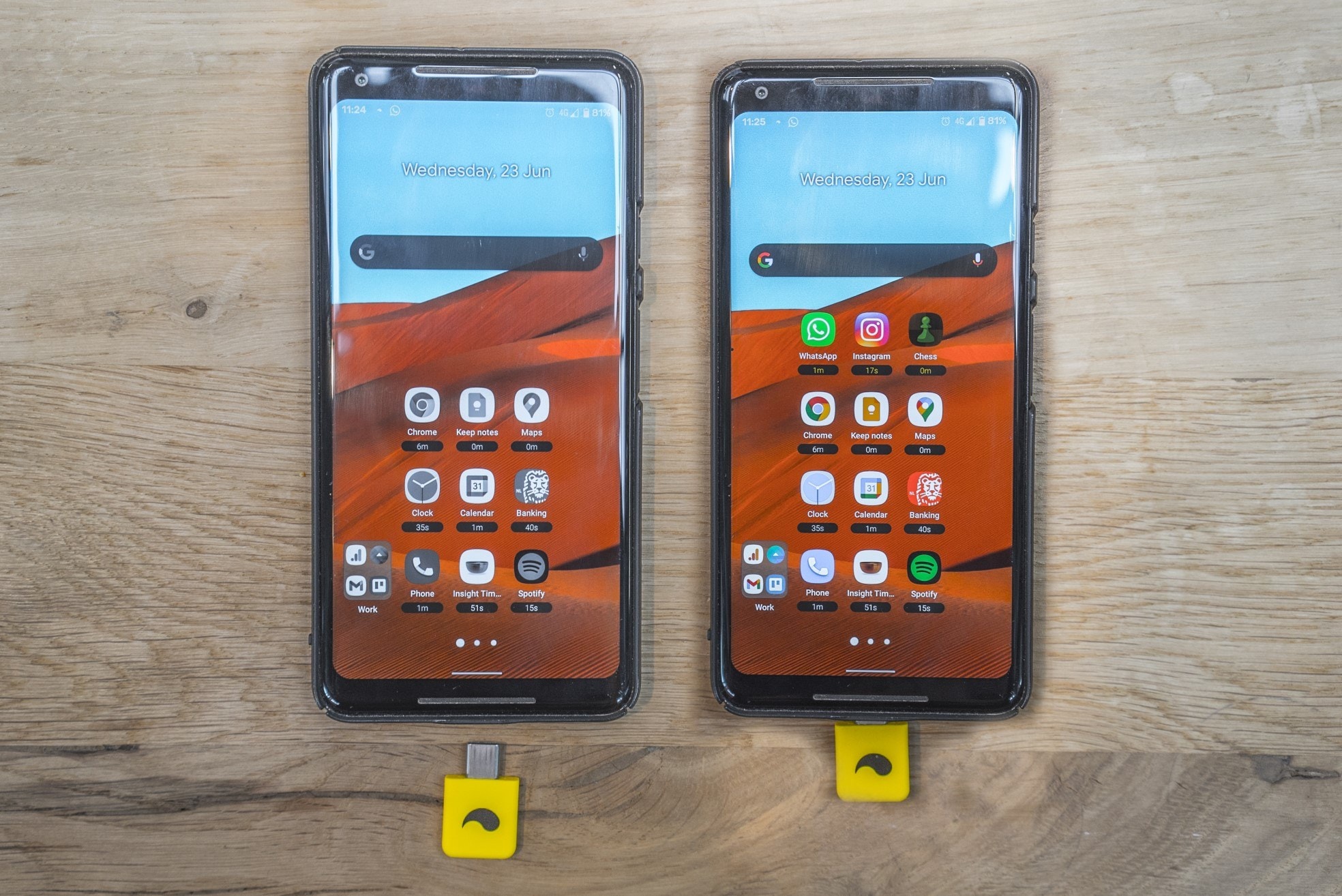 Met Unpluq worden afleidende apps onzichtbaar op je telefoon. Foto: Fred Leeflang