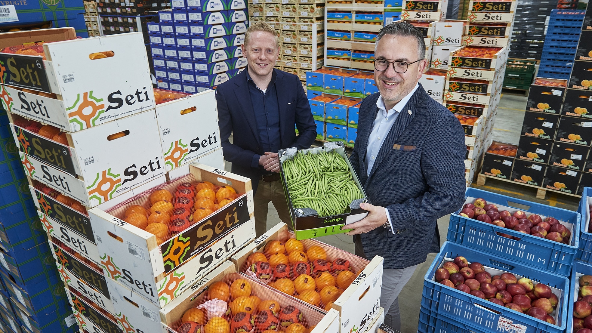 Karst de Jong, PIN Voorschot (links) en Niels Borst Groothandel Gebr. Van Aarle (rechts)