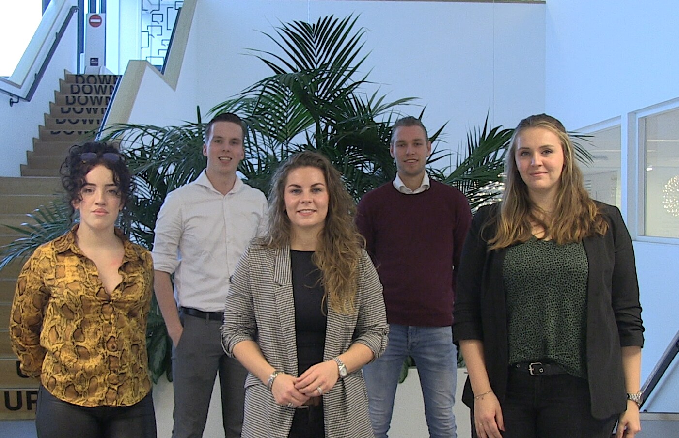 De jonge ondernemers van student company Emjoy.