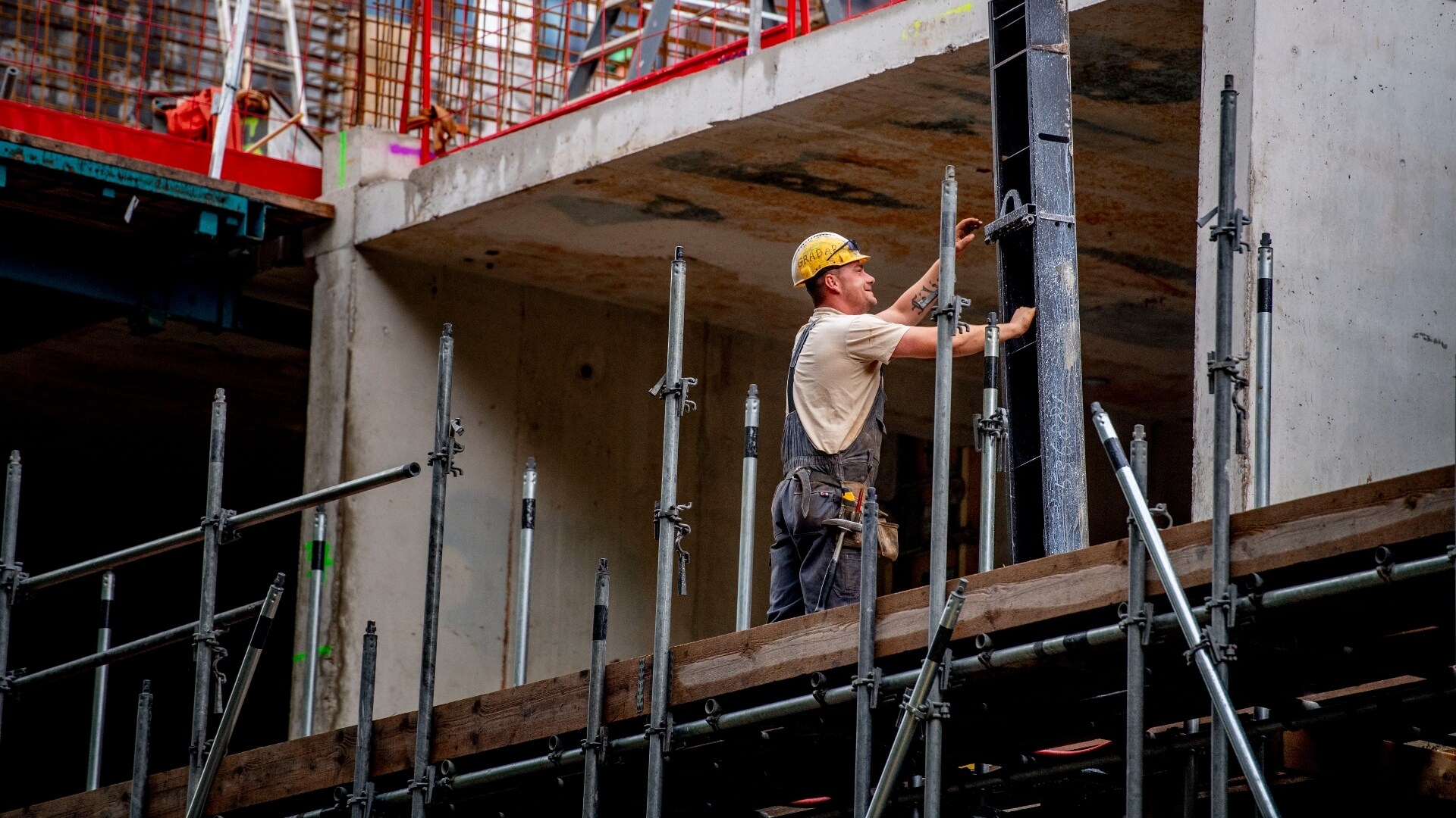 Werkgevers in de bouw, een van de zware beroepen, betalen het vroegpensioen van hun medewerkers uit een fonds. Foto: ANP