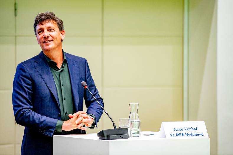Jacco Vonhof, voorzitter van MKB-Nederland en eigenaar van het Zwolse schoonmaakbedrijf Novon. Foto: AD/Robin Utrecht.