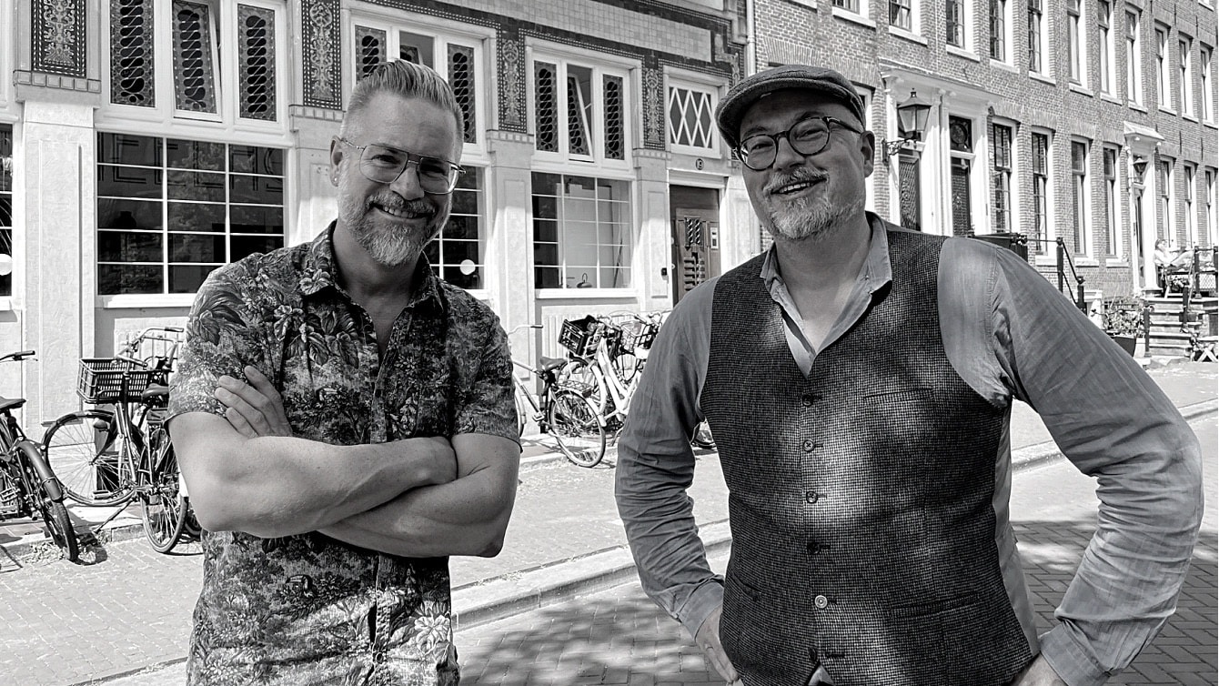 Floris Hülsmann (rechts) met zijn gast Bert Hagendoorn.