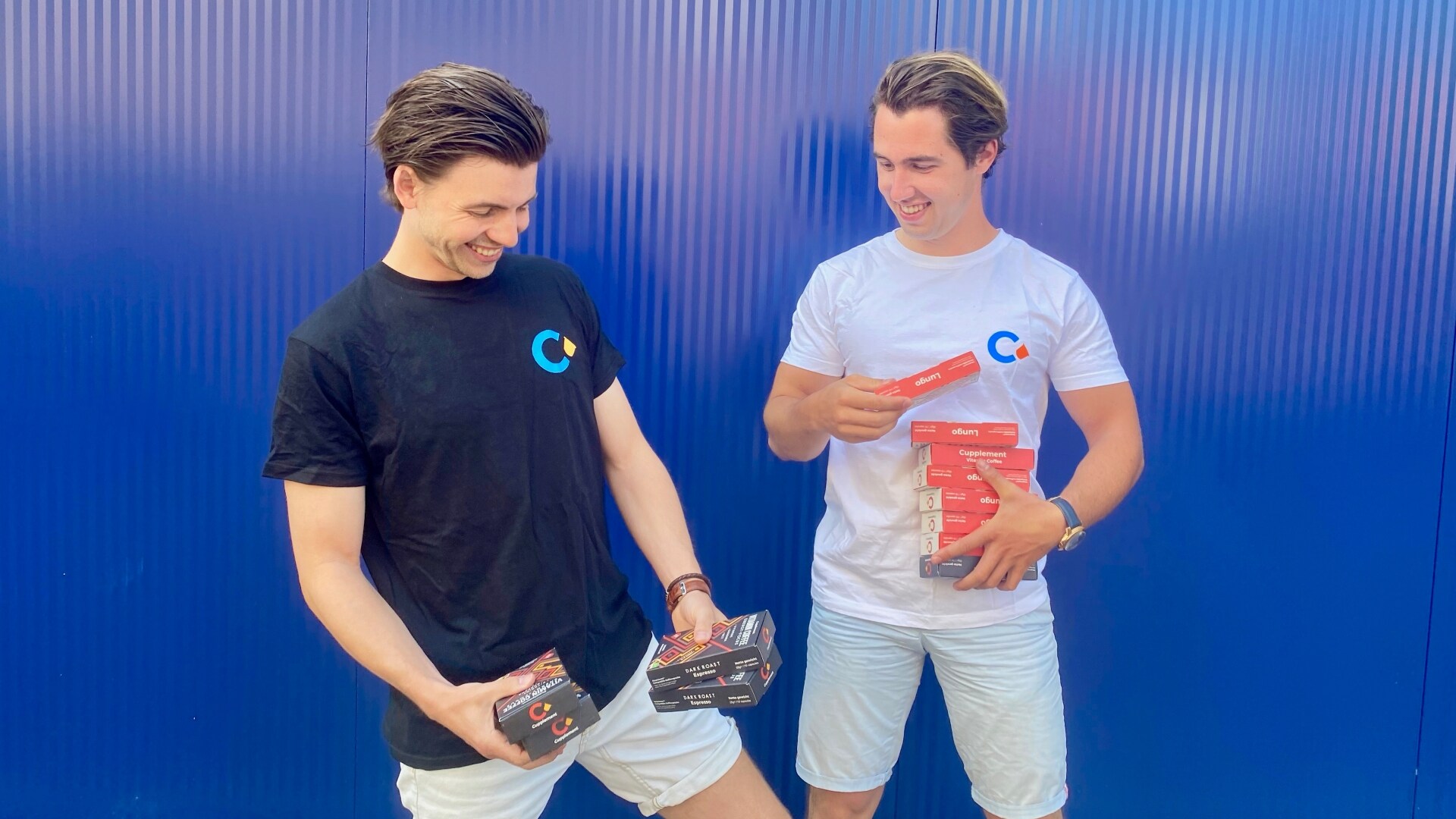 Stefan Wateler en Florian Fermin twijfelden na het afhaken van de Dragons' Den-investeerders even over hun plannen met Cupplement, maar hebben de juiste focus naar eigen zeggen inmiddels weer te pakken. Foto: Cupplement