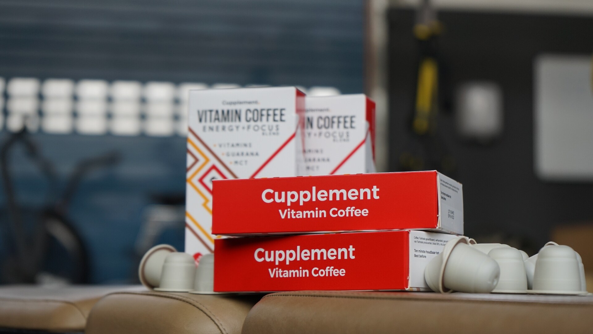 De makers van Cupplement voegen vitamines en superfoods aan de koffie toe en verkopen deze in biologisch afbreekbare capsules. Foto: Cupplement