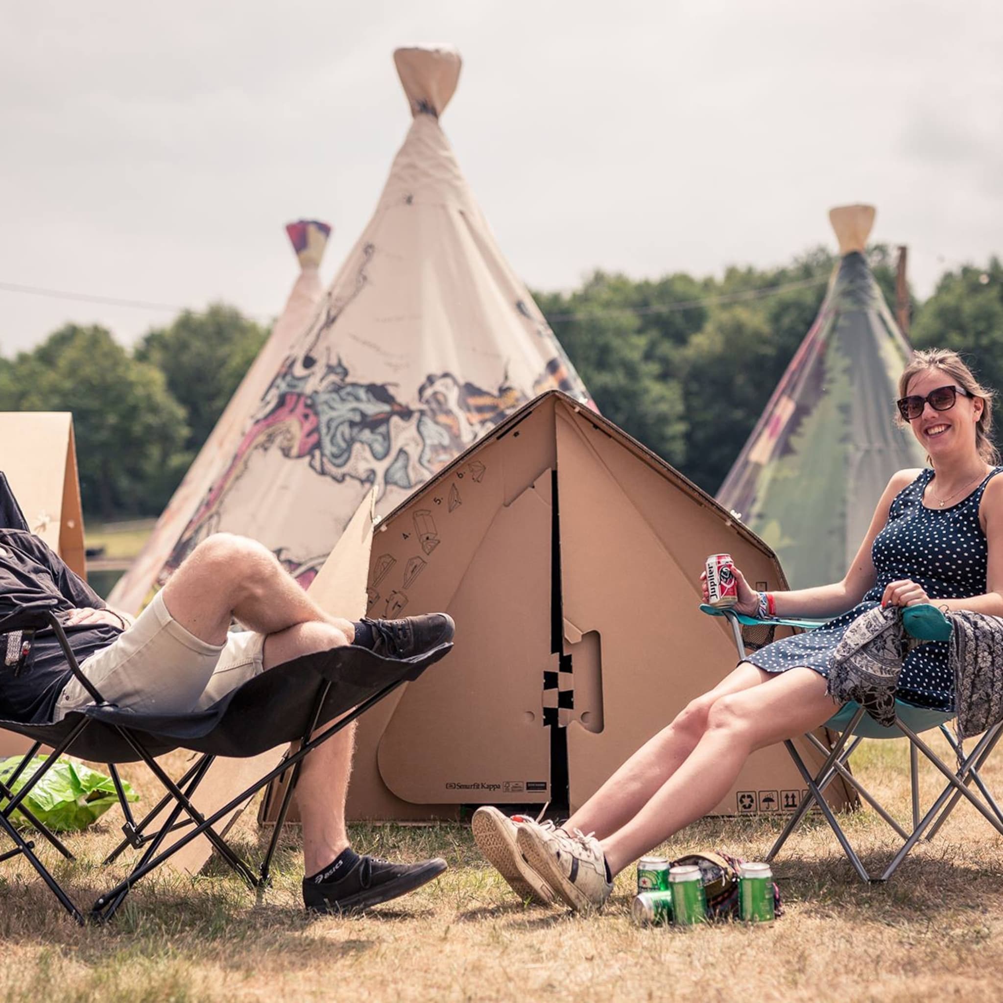 kartent van deze startup in kartonnen tenten mag het festivalseizoen beginnen