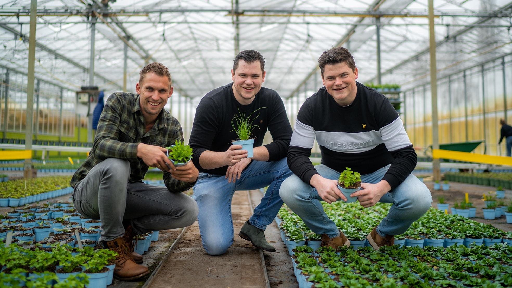 Marnix Keurhorst, Ard-Jan Bluemink en Harm Keurhorst van LIF. Foto's: LIF