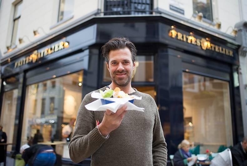 Sergio Herman eerder, bij de opening van het Frites Atelier in Arnhem. Foto: AD/Rolf Hensel.