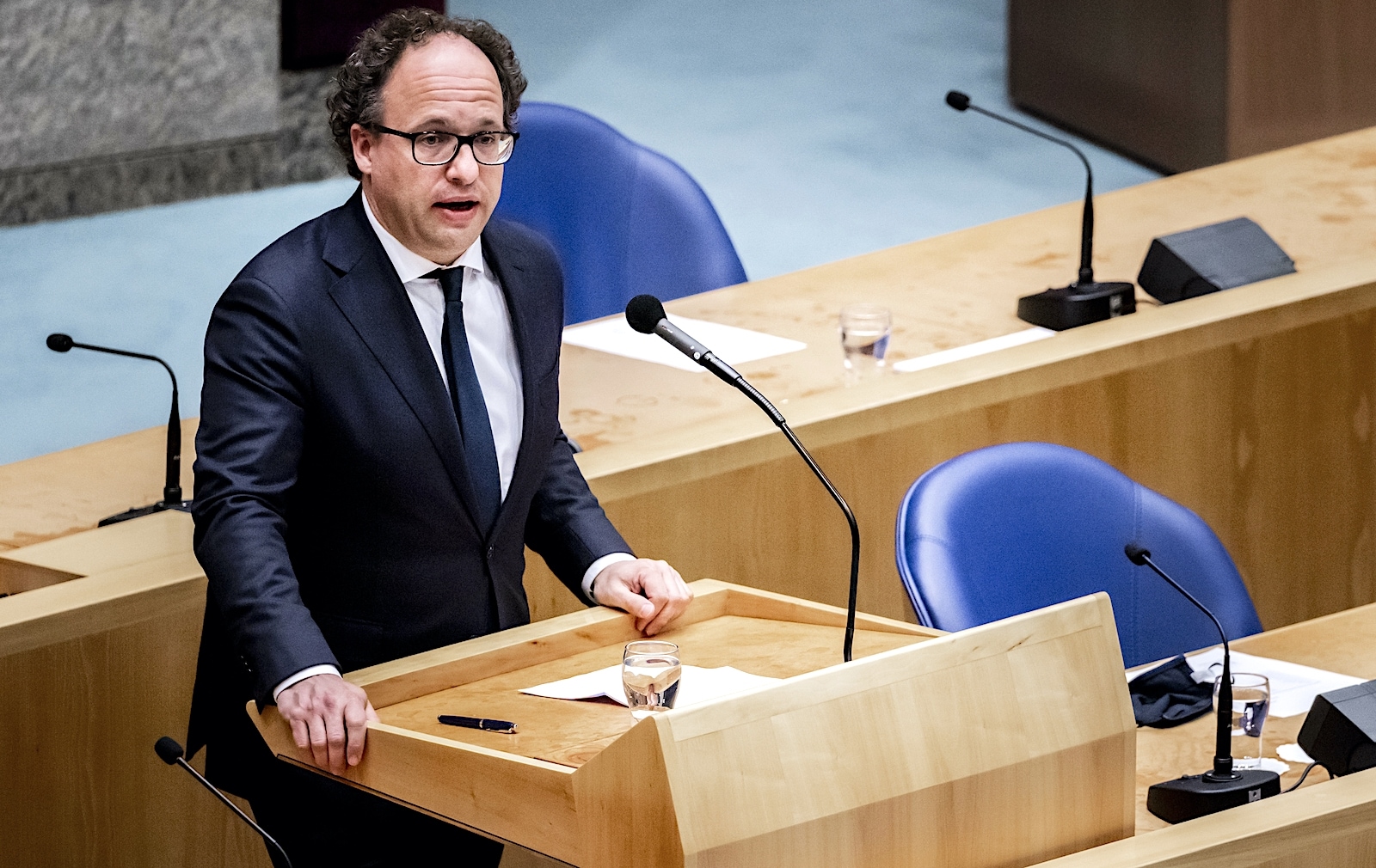 Minister Wouter Koolmees (D66) van Sociale Zaken en Werkgelegenheid in de Tweede Kamer. Foto: ANP