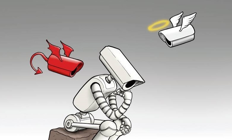 Kunstmatige intelligentie wordt in het Nederlandse bedrijfsleven steeds vaker toegepast. Zo gebruikt de Eindhovense startup AlphaBeats AI om mensen muziekadvies te geven op basis van hun stressniveau. Illustratie: Cortes