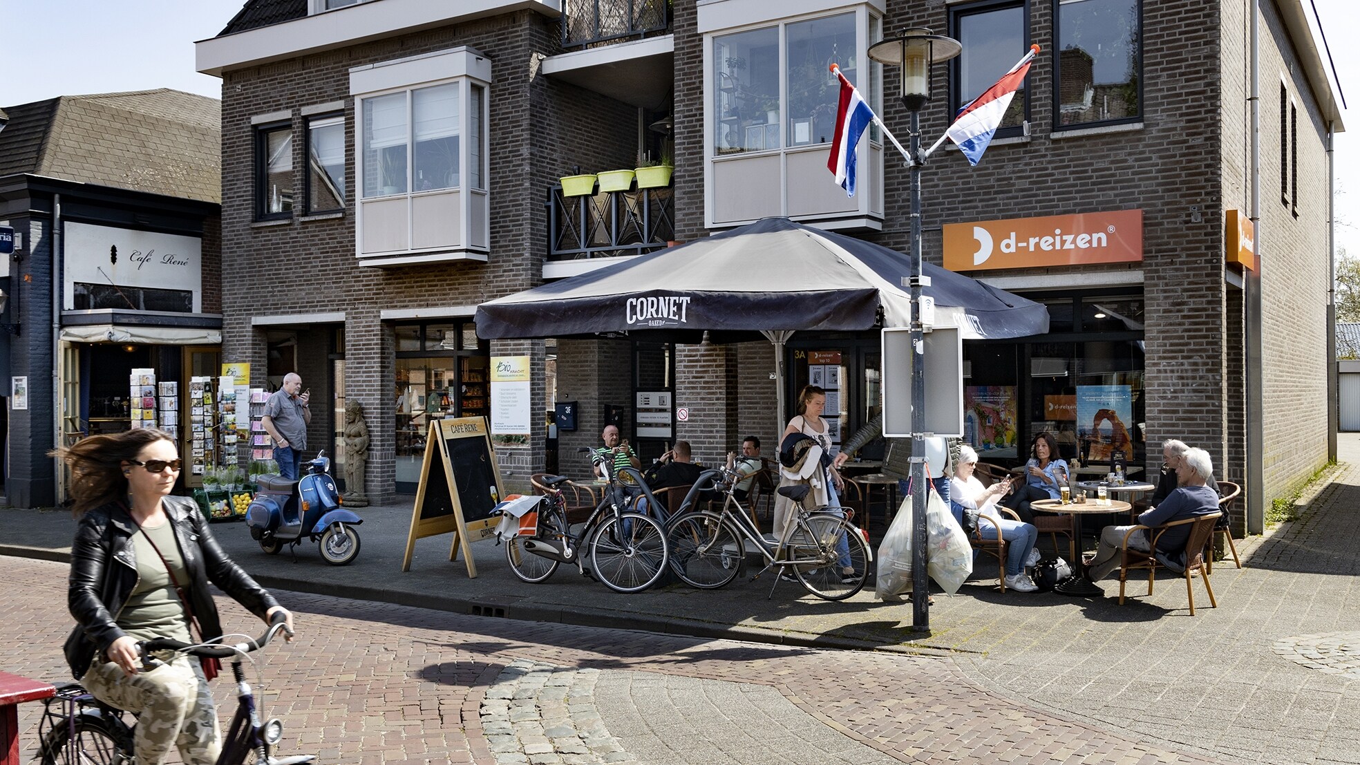 Een filiaal van D-reizen in het Noord-Brabantse dorp Neunen. Foto: AD/Rene Manders.