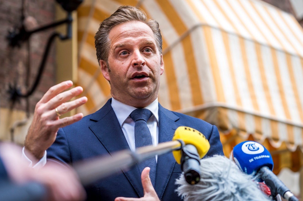 Demissionair minister Hugo de Jonge: ,,Alle seinen staan op groen." Foto: ANP
