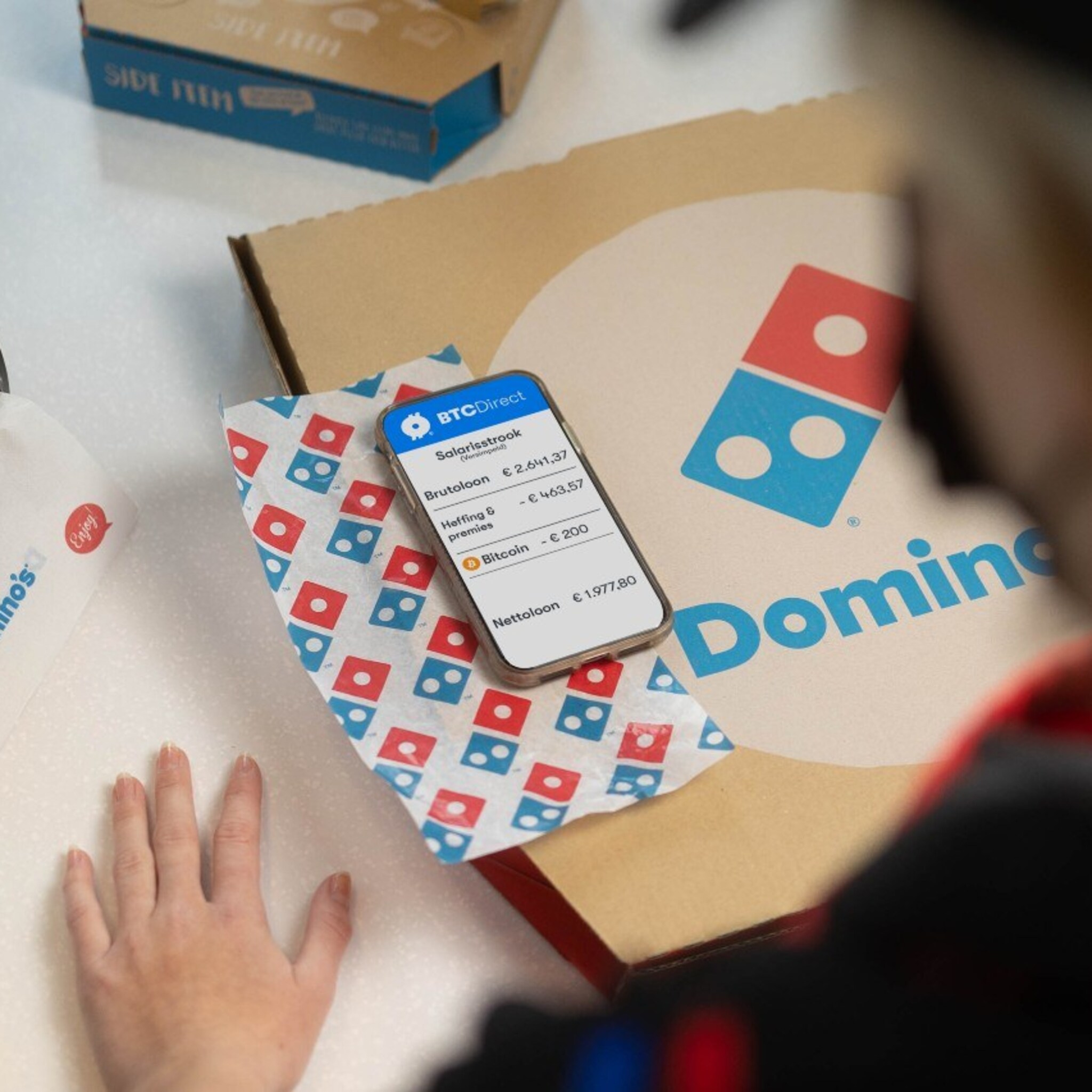 bitcoin salaris voor medewerkers van domino s pizza