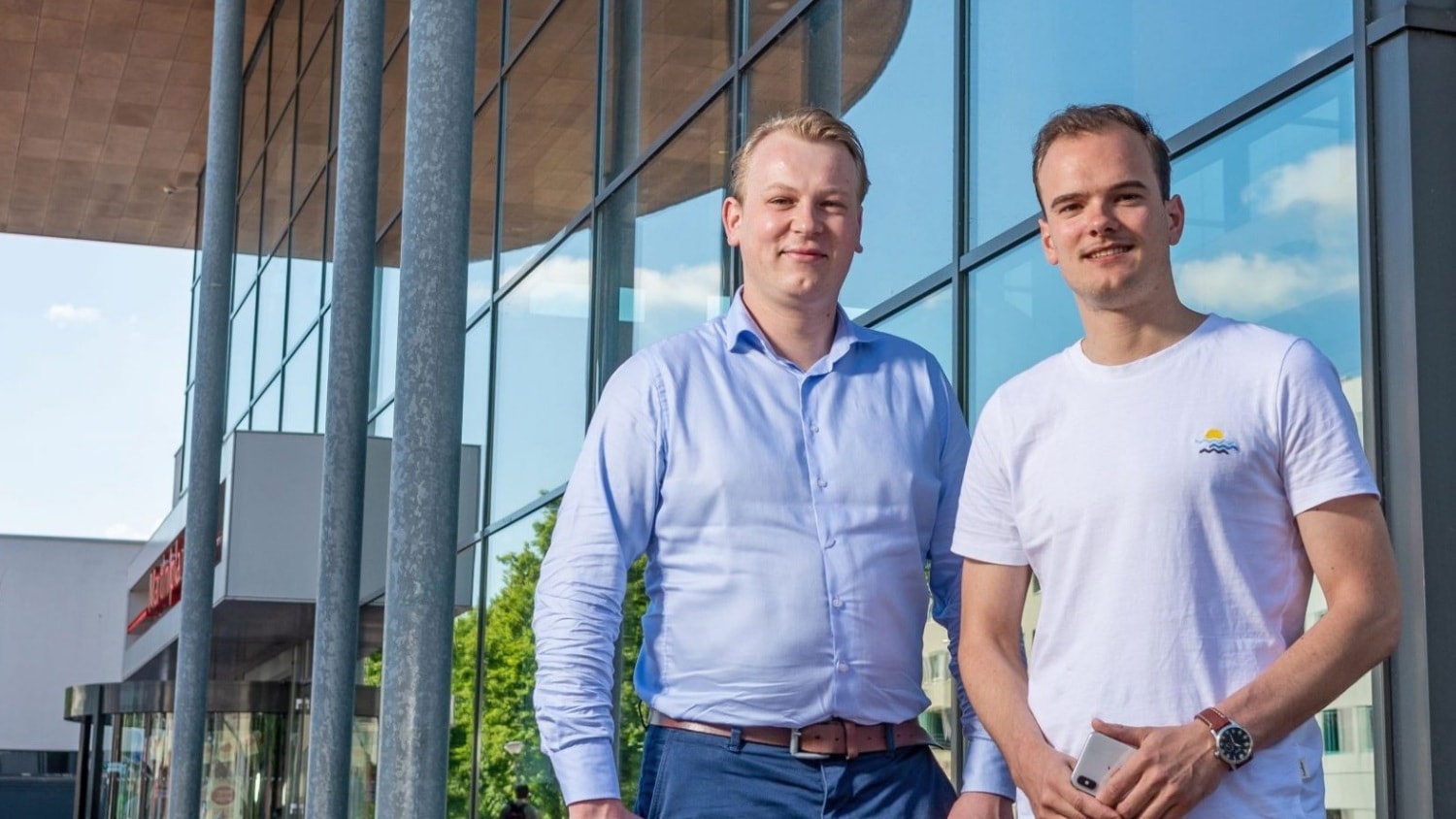 Bas Krijgsman (rechts) en Ruben Haring bieden tegenwoordig virtuele events aan onder de noemer Let’s Get Digital.