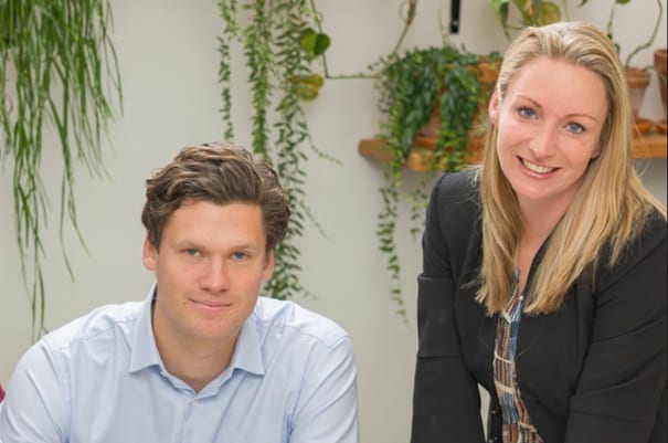Het van oorsprong Zweedse IT-bedrijf Lime Technologies is al dertig jaar succesvol met hun crm-systeem in diverse Scandinavische landen. Op de foto Wouter Venema en Armanda Kusse.