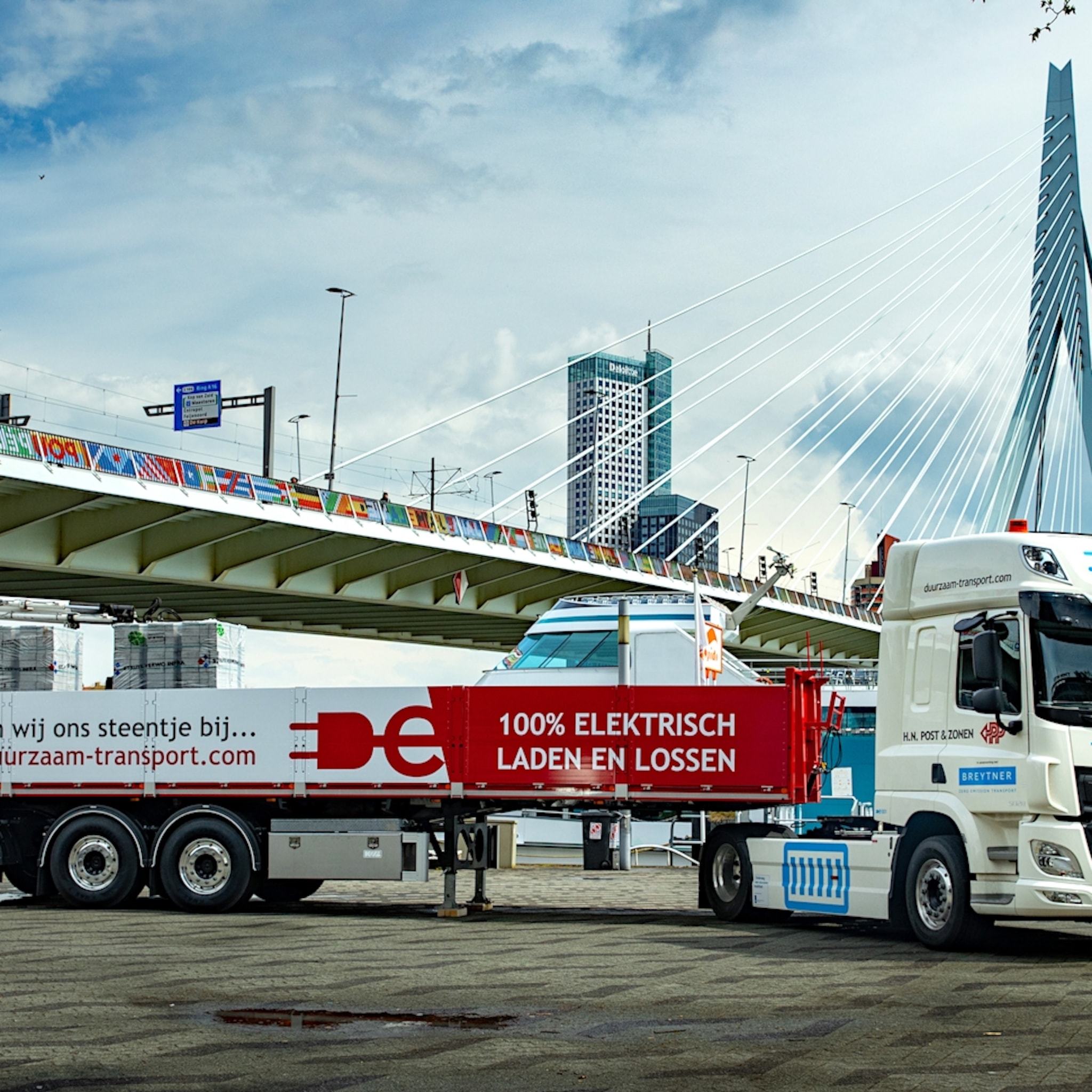 duurzame doorbraak eerste elektrische 50 tons trekker oplegger op nederlandse weg