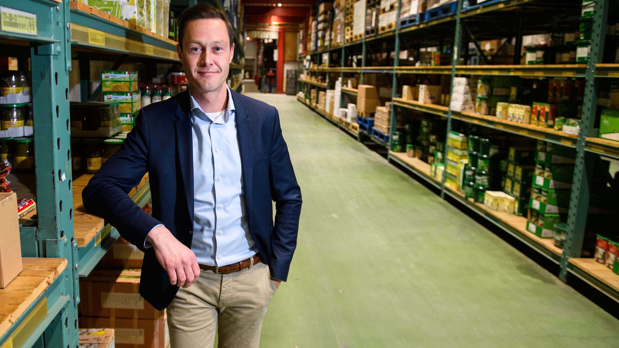 Tom van Zwol, vestigingsmanager Bidfood in Emmen en Hengelo. Foto: Lars Smook