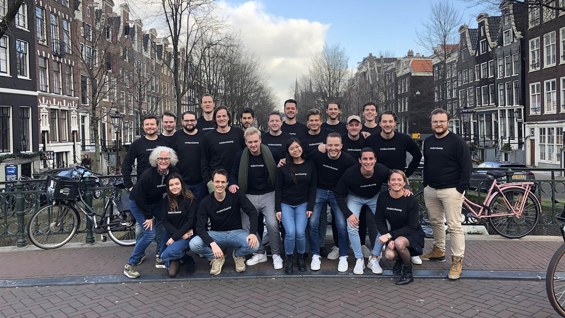 Het team achter het snelgroeiende Orderchamp.