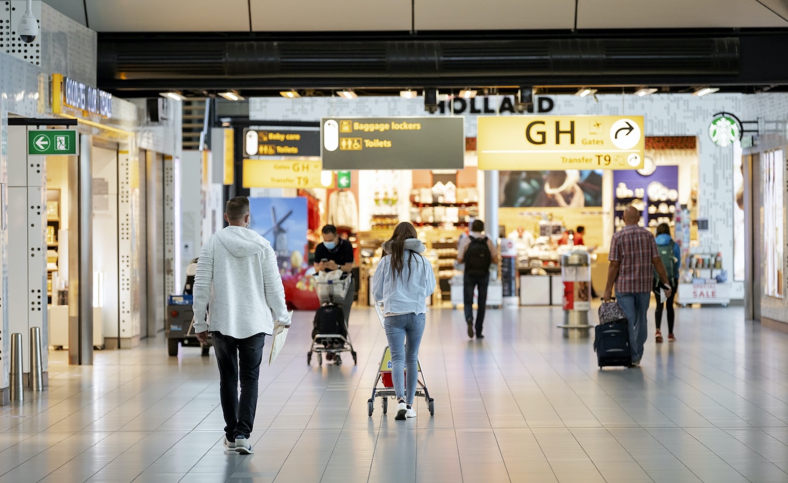 Reizigers op Schiphol. Foto: ANP