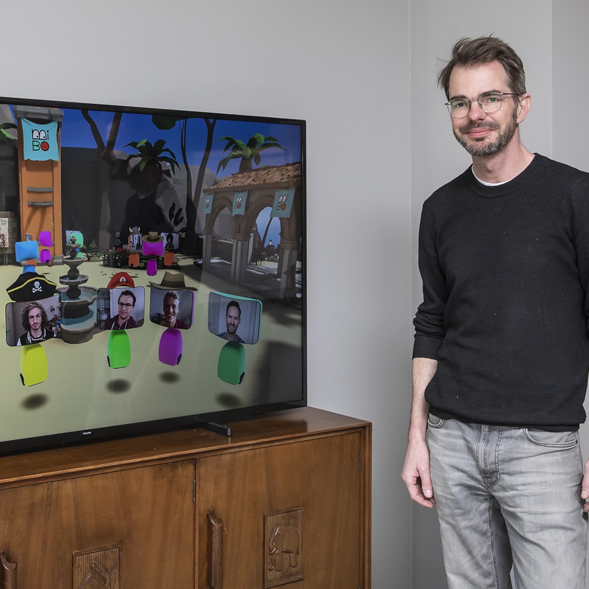 dit bedrijf maakt de vrijmibo digitaal combinatie van videobellen en rondlopen in een 3d wereld