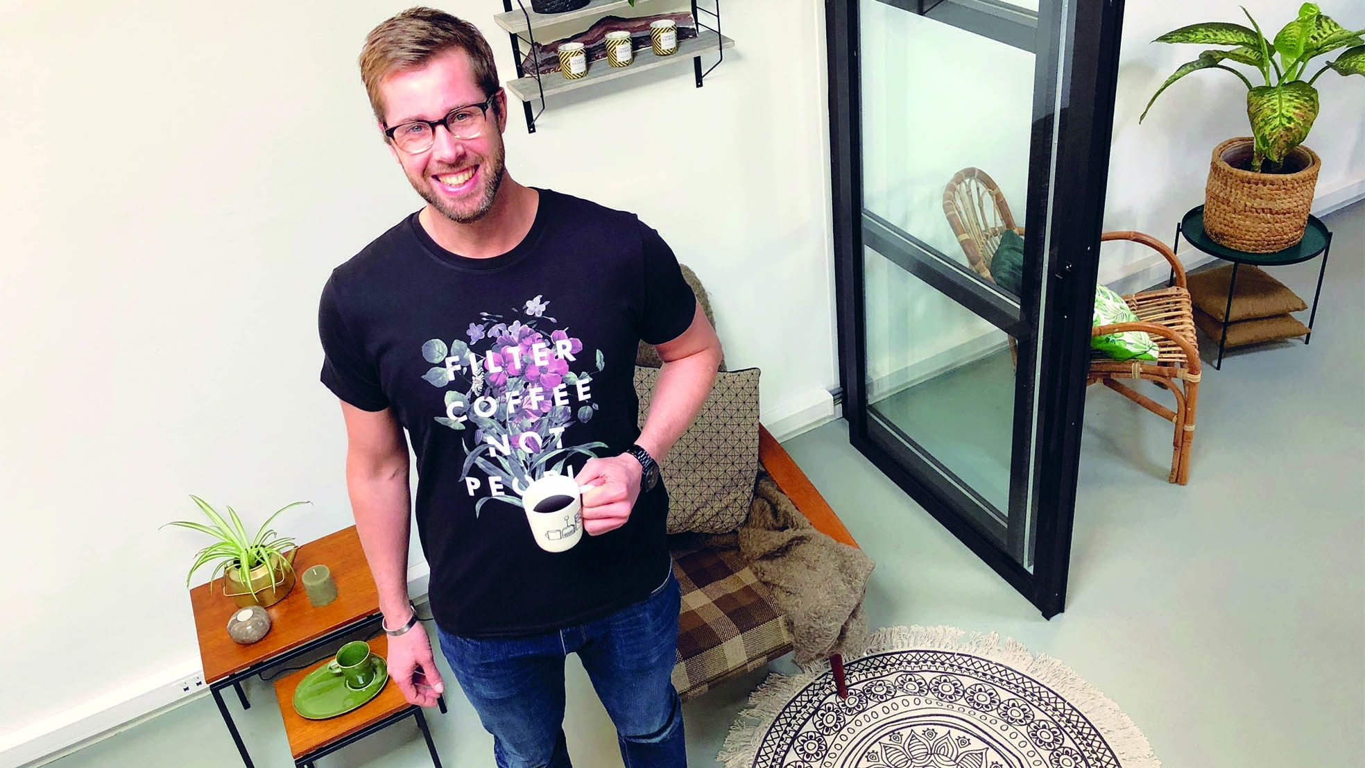 Marc Kluijver is de ondernemer achter de online koffieservice Frank &amp; Fresh Coffee.