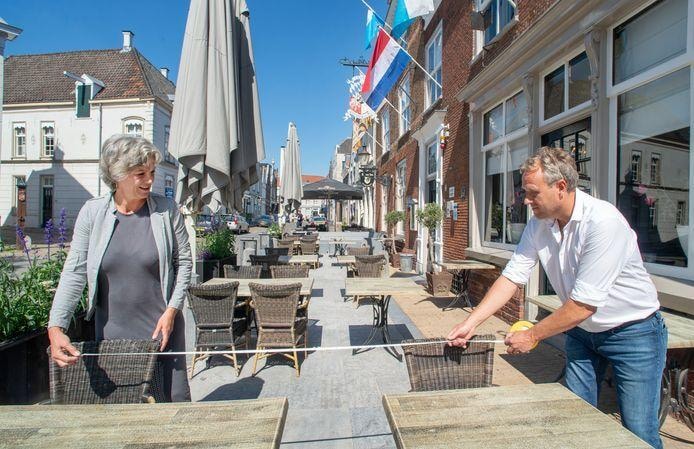 En dat is... anderhalve meter. Foto: ANP.