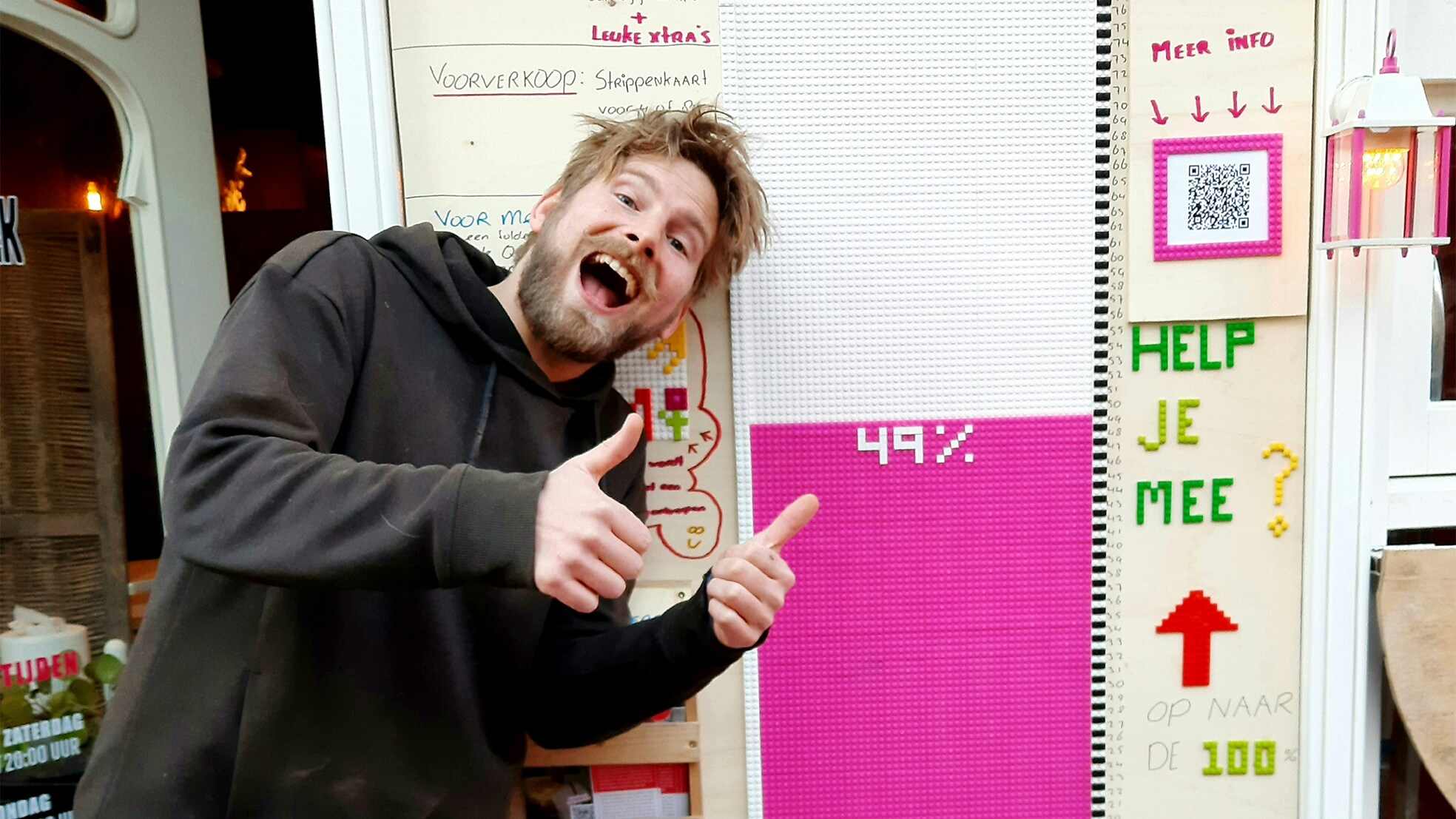 Niels Eilering blijft ondanks alle lockdownellende een positieve ondernemer. Foto's: Meneer Pannenkoek