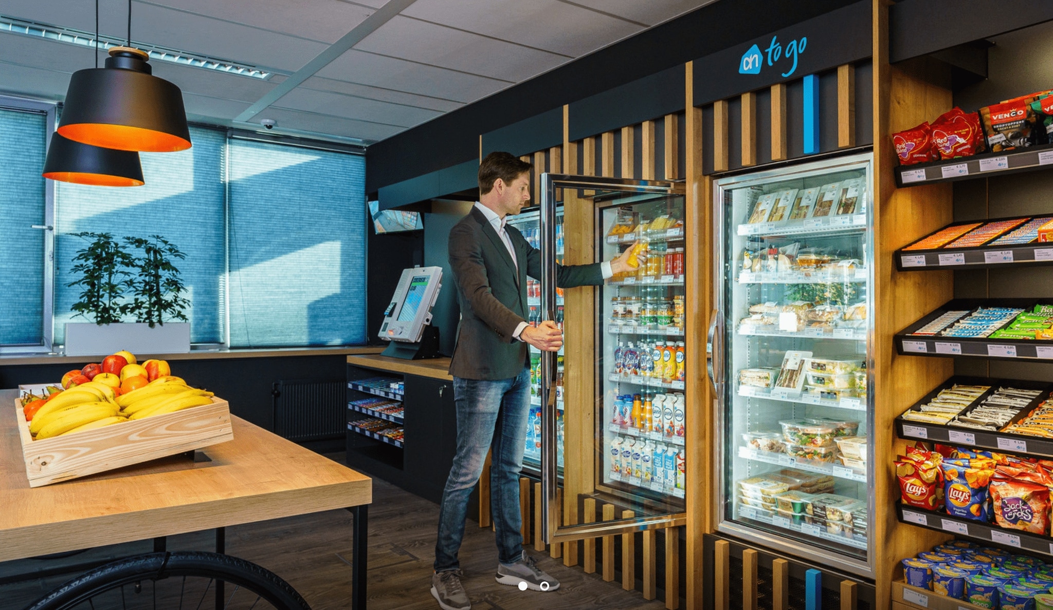 Albert Heijn en Selecta starten met uitrol onbemande to go’s en gaan grens over naar België. Foto: Tycho Müller