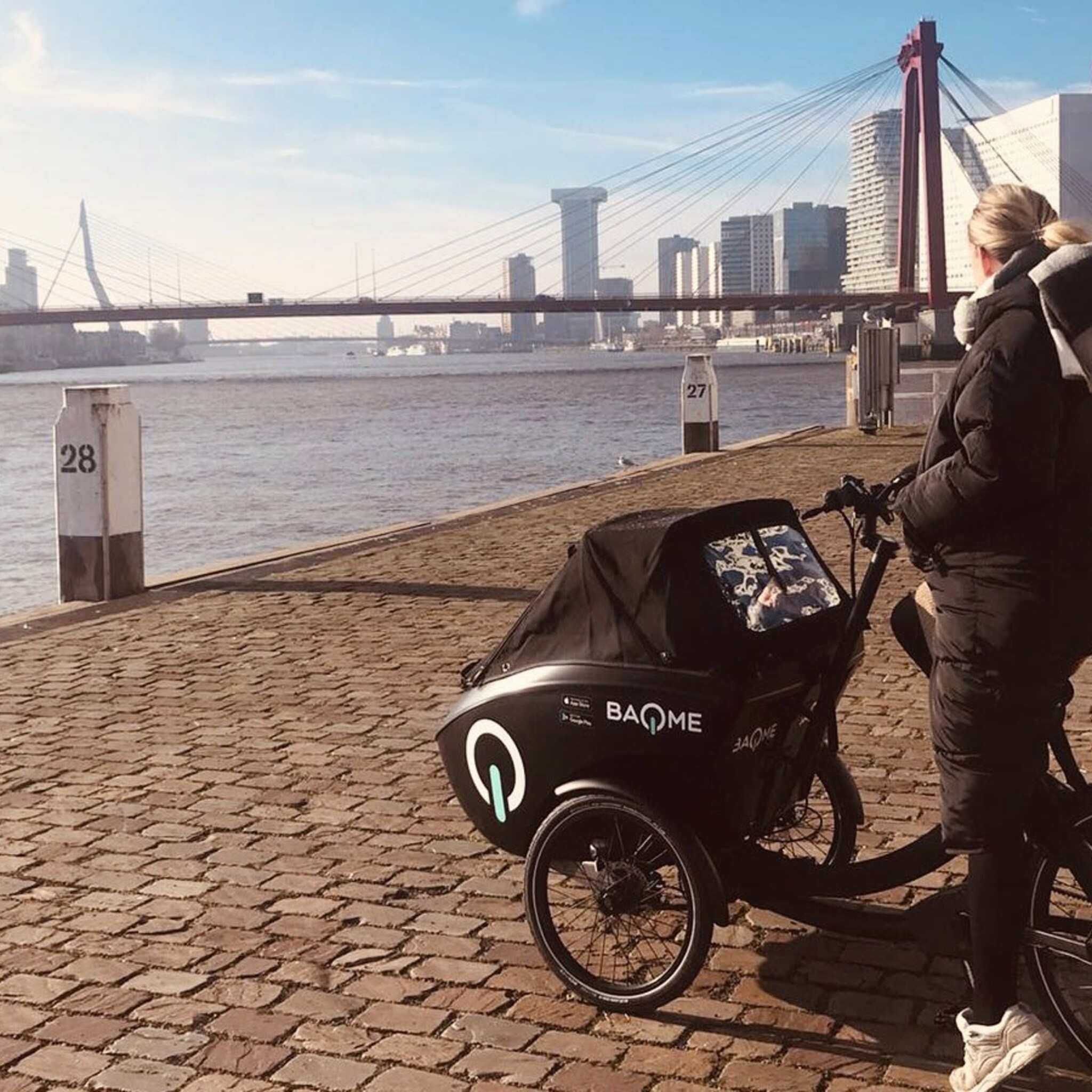 startup baqme lanceert elektrische deelbakfietsen