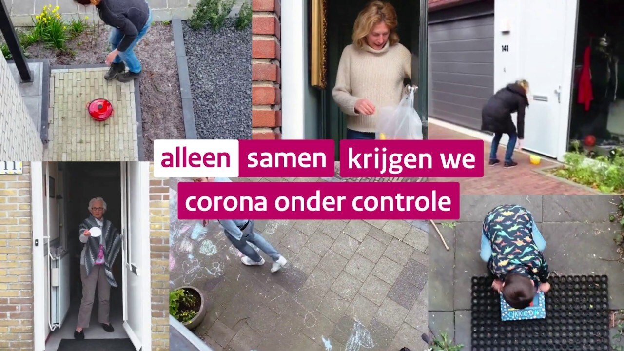 Corona-campagne van de overheid. Foto: Roorda Reclamebureau