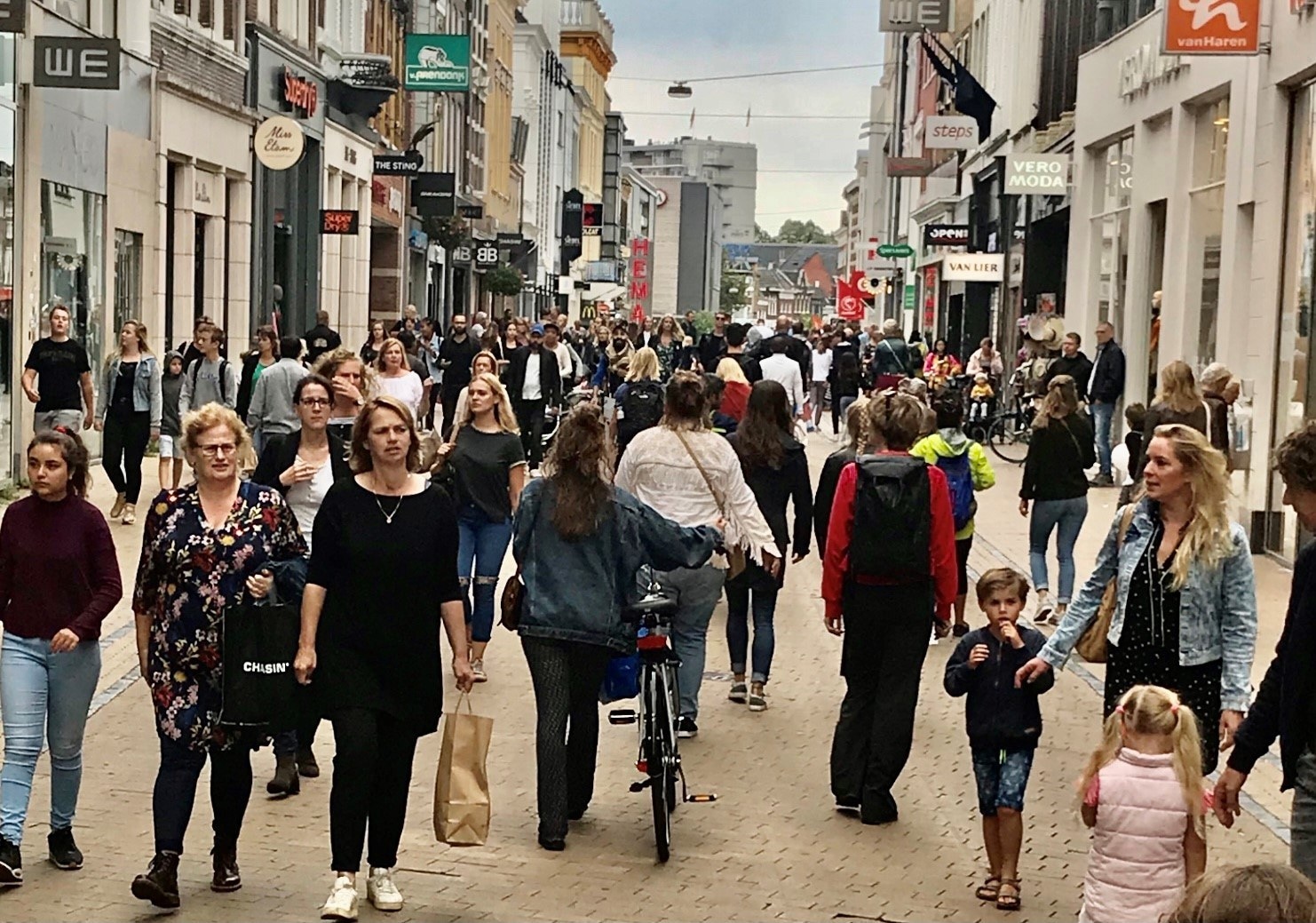 De Herestraat in Groningen. In augustus 2018.