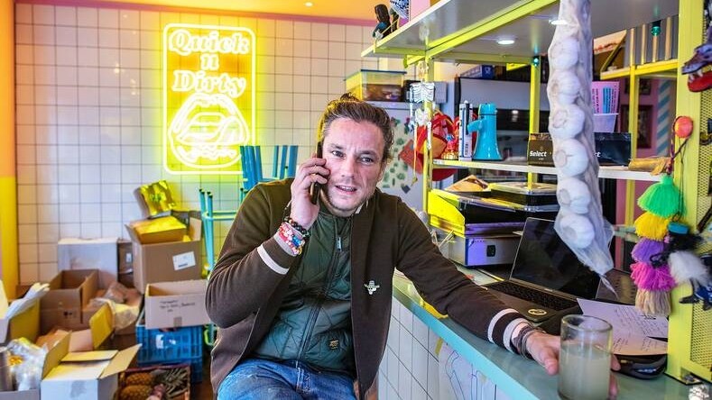 Jeroen Lens, de eigenaar van het Amsterdamse Local Dealer. Foto: Guus Dubbelman