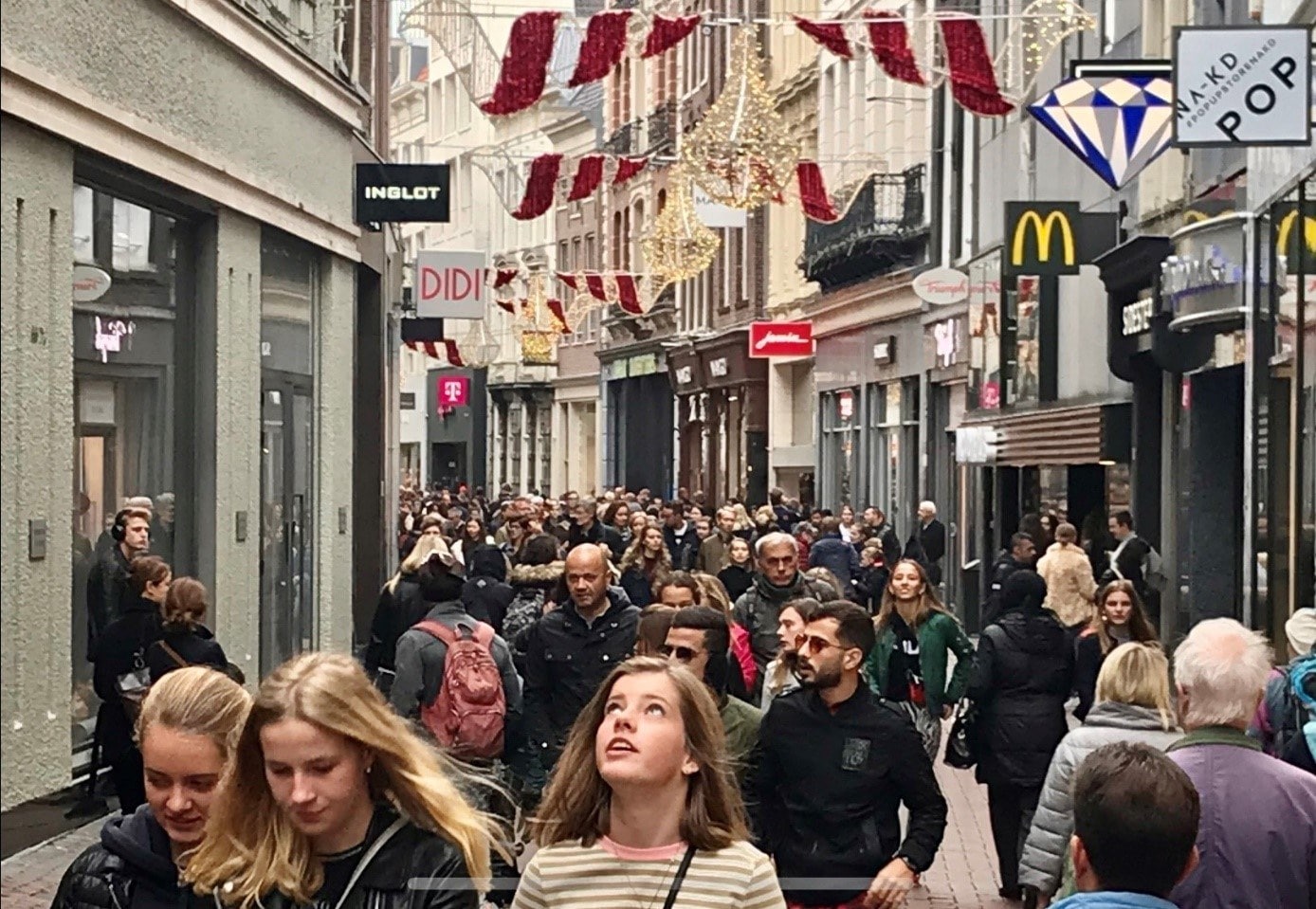 De Kalverstraat in Amsterdam, in 2018.