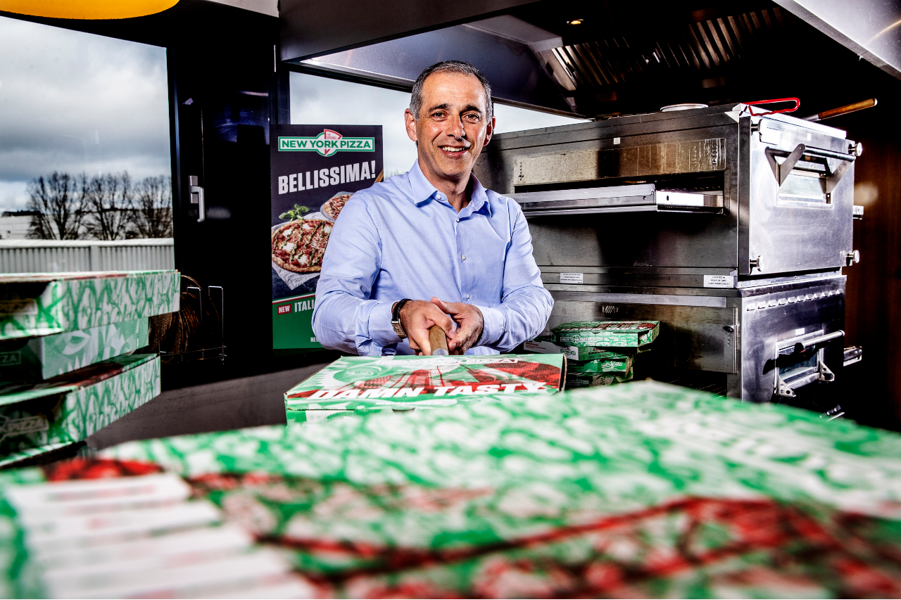 Philippe Vorst, topman van New York Pizza: 'Vorig jaar was de groei extreem.' Foto: Pim Ras Fotografie