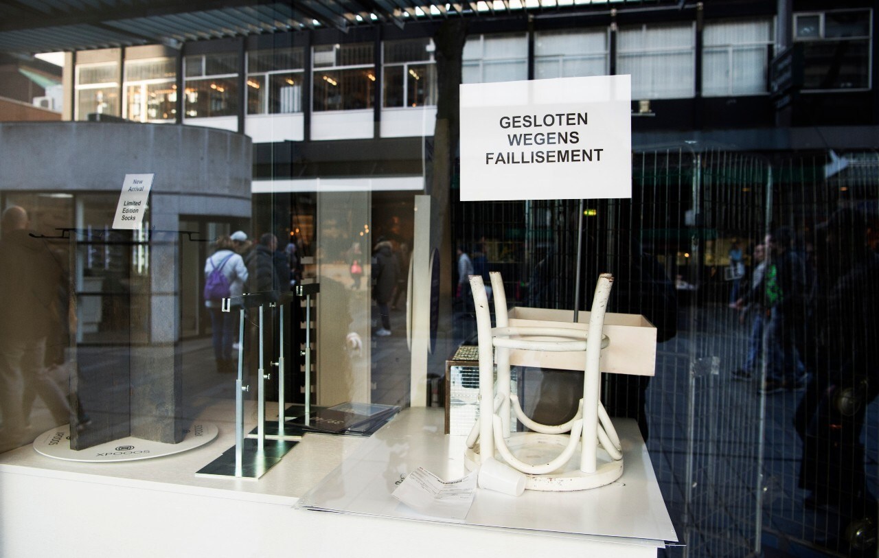 Minder bedrijven gingen failliet in 2020. Foto: ANP