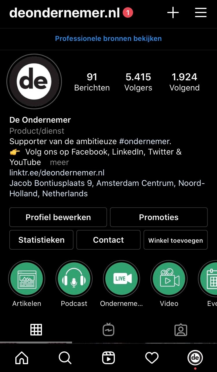 beeld deondernemer